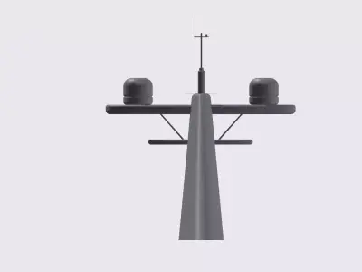 RADAR BOAT YACHT SATELLITARE ANTENNA BARCA 3D model
