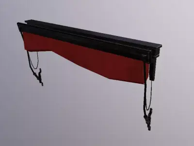 Awnings Close Low-poly 3D model