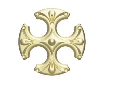 Carved rosette model  Free 3D print model