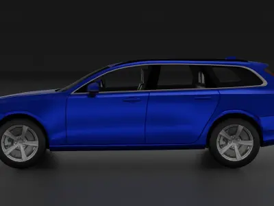 Volvo V90 Low Poly 3D Model Low-poly 3D model