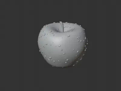 Realistic Red Apples in the Bowl 3D model