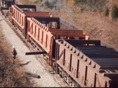 HO Southern Railway 50-Ton Crosstie Car Pack 3D print model