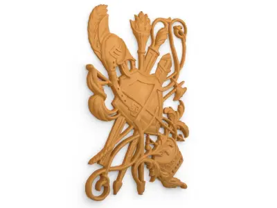 Classic decor ornament v-3D model 66 3D model
