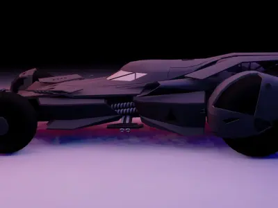 BATMAN CAR FULL RIGGED FULL GOOD MATIRIAL 3D model
