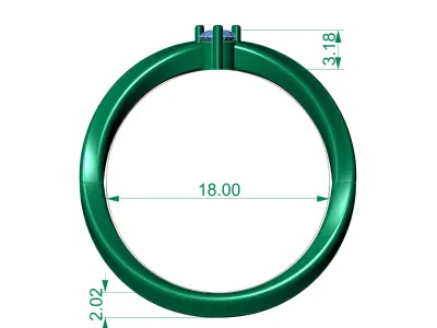 ring wedding 3D print model
