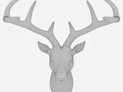 Kare Design Deko Kopf Deer 3D model