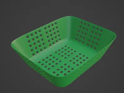 Plastic Basket 02 3D model