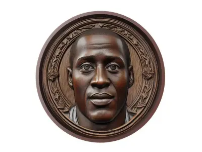 Yaya Toure Footballer Medallion 3D print model