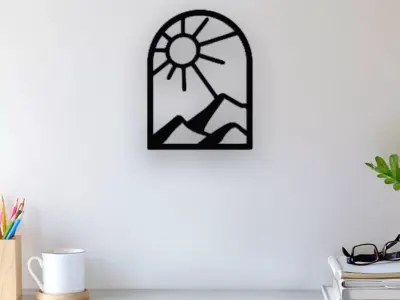 Abstract Wall ARt 3D print model 40