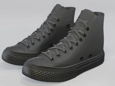 Basketball Leather Shoes Chuck Taylor 3D model