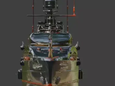 Halloween Edition Spooky Sport Yacht 3D Model 3D model