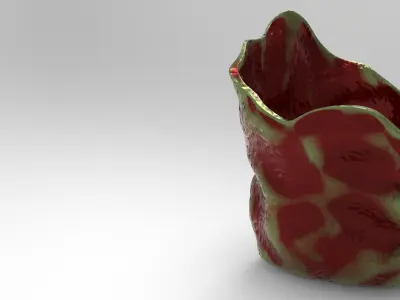 Giga Vase Low-poly 3D model