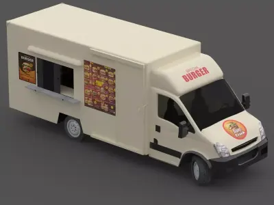 Burger Truck 3D model