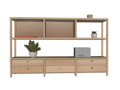 Shelf Low-poly 3D model