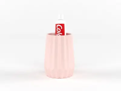 Bathroom Accessories Set 3D model