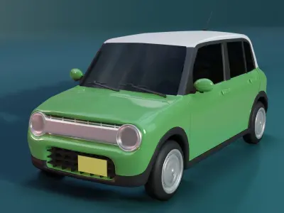 Suzuki Lapin 2015 Low-poly 3D model