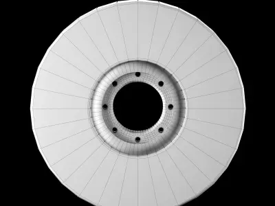 Old Tire Low-poly 3D model