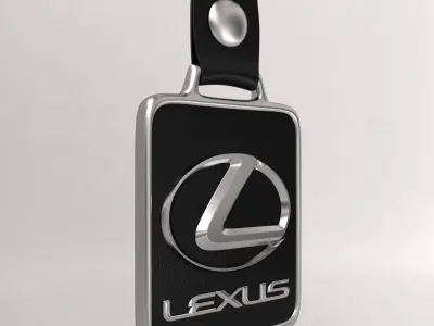 Lexus car logo keychain 3d model  3D model
