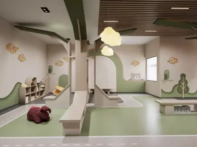 Nursery Library 3D model