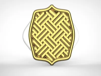 Signet man ring 3D print model