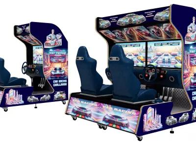 Arcade Game  Simulator Car Racing Machine 3D model