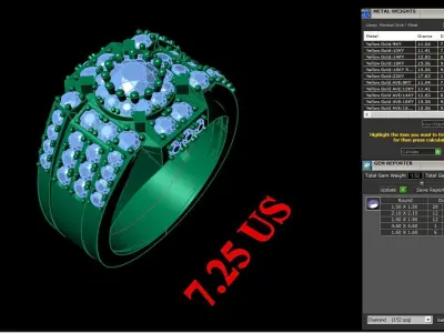 Luxury Men Rings Designs 4MR015 3D print model