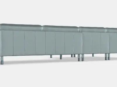 LANDSKRONA 5-seat sofa 1 Low-poly 3D model