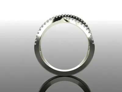 Band Ring 3D print model 18
