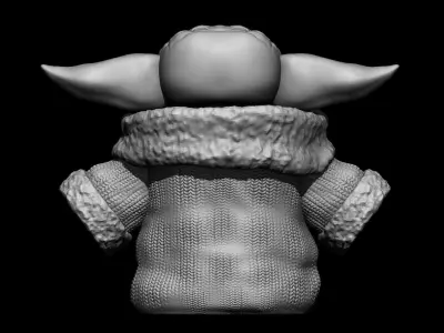 Cute Baby Yoda - 3D Print Model Free 3D print model
