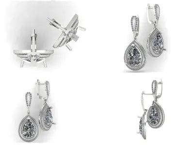 Earrings bi 25 3D print model