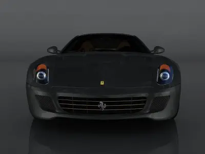 Ferrari 599 GTB Fiorano Low-poly 3D model