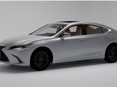 Lexus ES 300h Low-poly 3D model