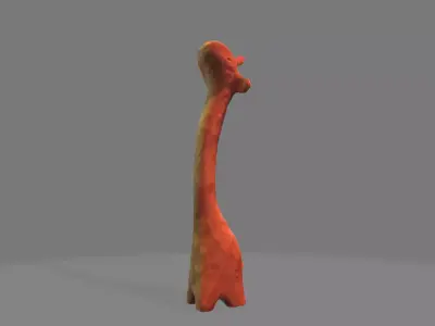 Giraffe Figurine Low-poly 3D model