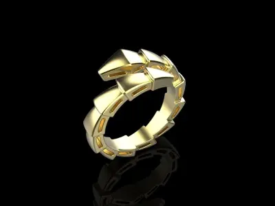 serpenti ring model 569 3D print model