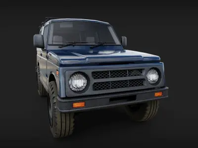 Suzuki Jimmy Mini SUV Low-poly 3D model