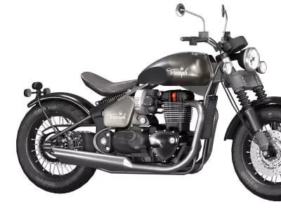 Triumph Bonneville Bobber 2023 3D model
