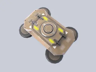 Sci fi trap Low-poly 3D model