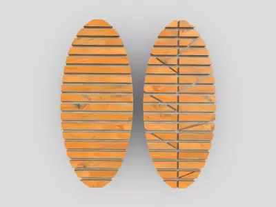 Eliptic Bench Free low-poly 3D model