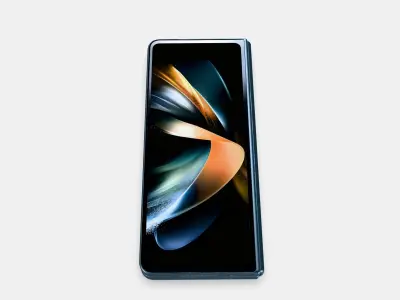 Samsung Galaxy Z Fold4 Graphite Low-poly 3D model