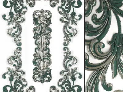 Ornament01 ornate design 3D model