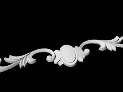 Central decor ornament for furniture 3D model 58