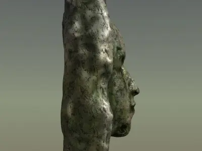 Stone Face Relief 3D model