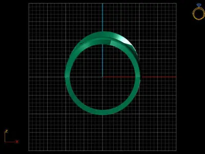 Fancy Womens Rings Plain Rings Ready STL 3DM Models Rings 3D print model 56