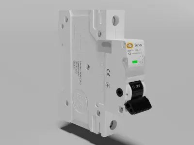 Electric switch automatic with fully detailed mechanism 3D model