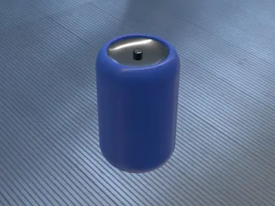Sci-fi gas barrel Free low-poly 3D model