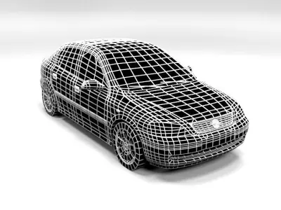 OPEL ASTRA G 5 DOOR LOWPOLY Low-poly 3D model