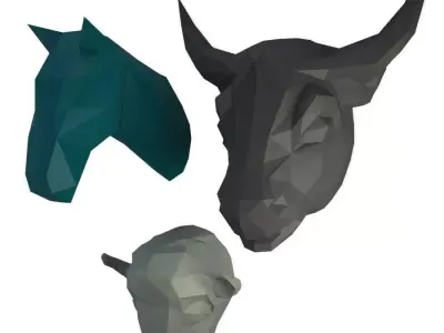 Sculpture Bigs Animals Marokka 3D model