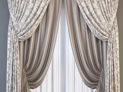 Set 73 Curtains 3D model