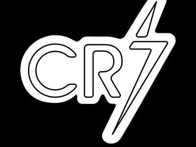 CR7 Neon Sign 3D model