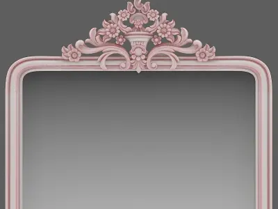 classic carved frame 01 3D model